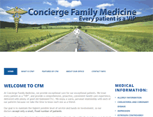 Tablet Screenshot of conciergefamilymedicine.com